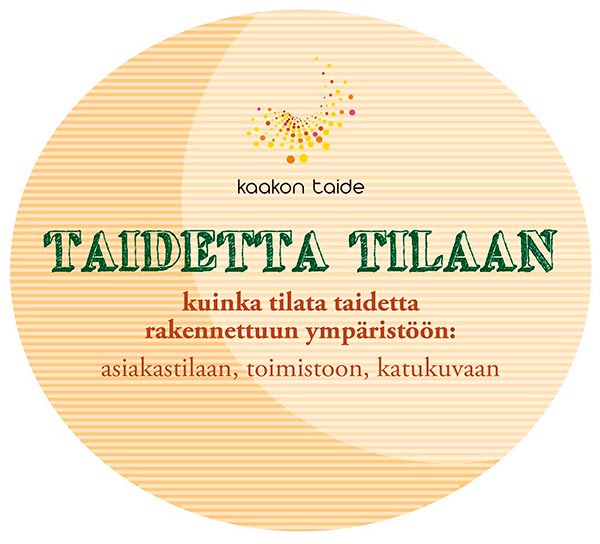 Taidetta tilaan -taidetilausoppaan kansikuva